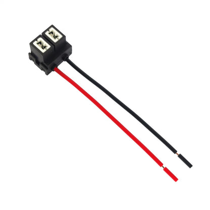 2Pcs H7 Headlight Lamp Bulb Socket Plug Wire Pigtail Two Harness