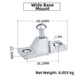 316 SS Boat Deck Hinge Fitting for Bimini Top (Yacht Applications)