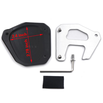 CNC Side Stand Foot Kickstand Extend Pad for Kawasaki KLR650 (2008–2019)
