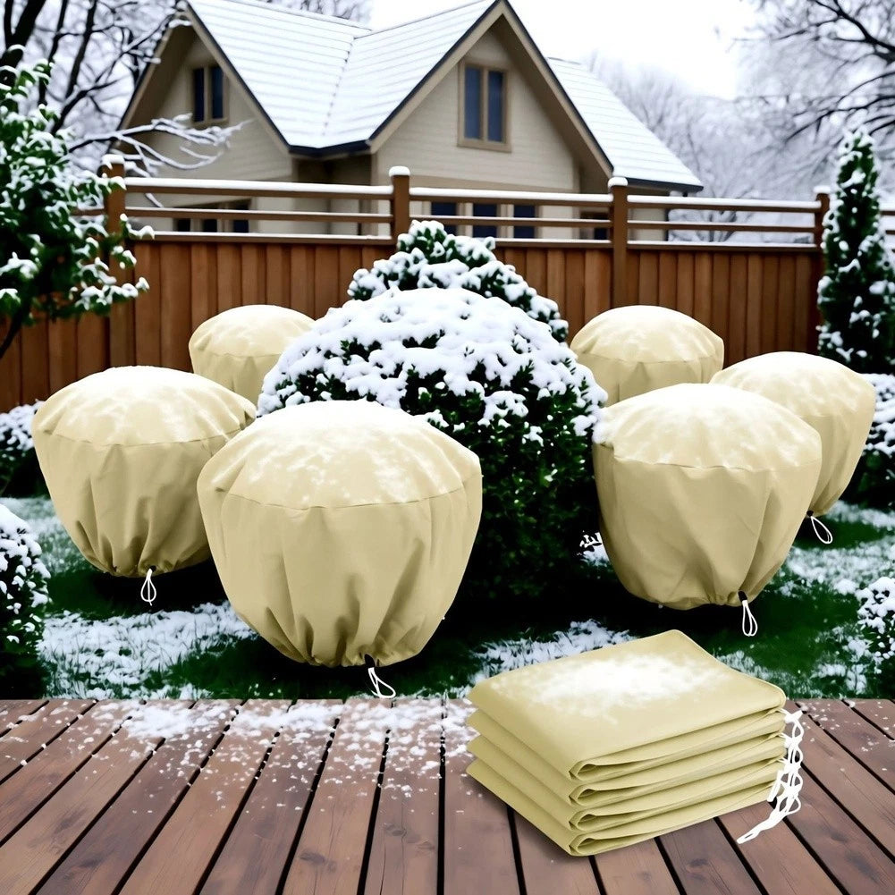 4 Pack Frost Cover for Shrubs and Trees 100x60cm Non Woven Fabric