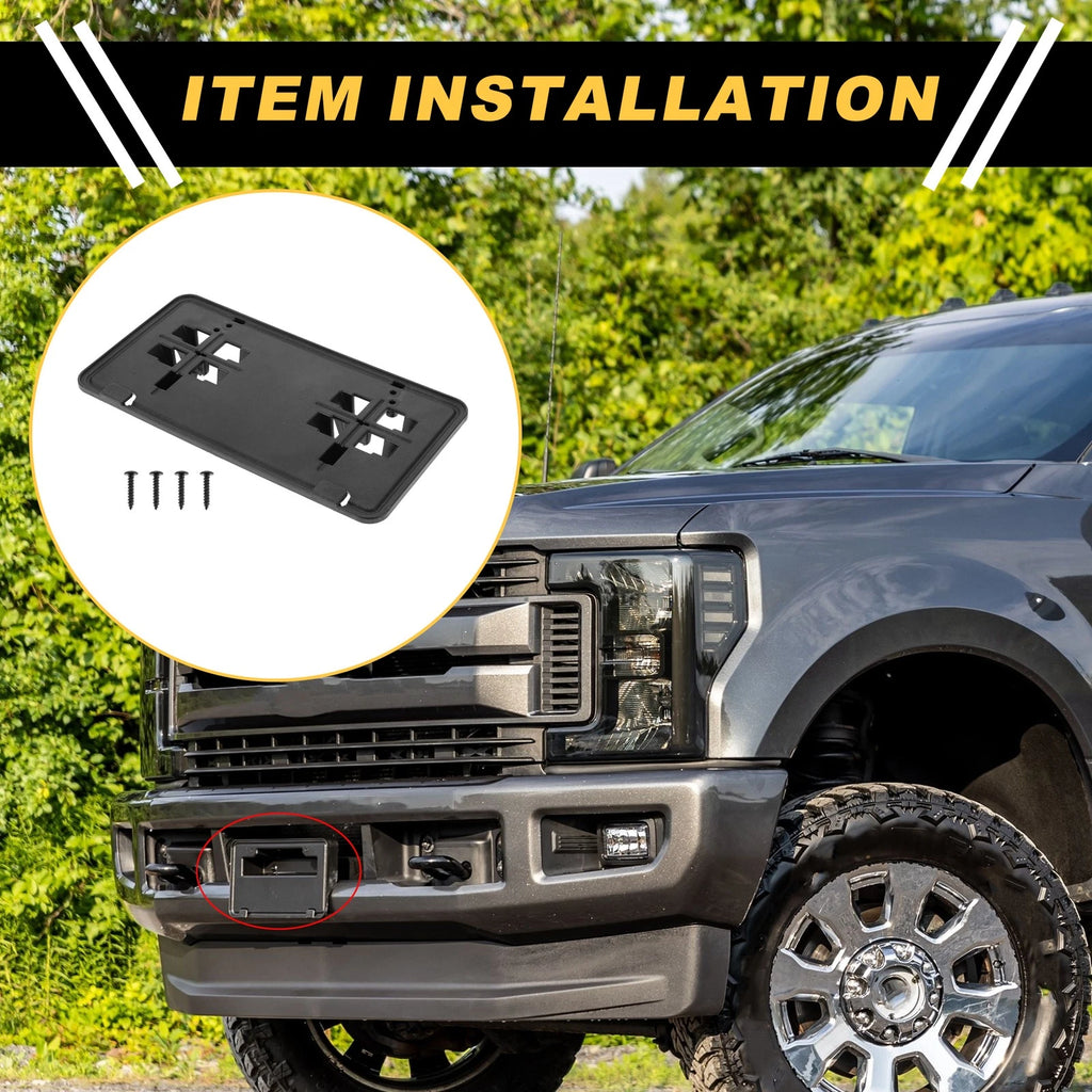 Bumper License Plate Bracket Holder Replacement for Ford F-150 (2015–2017)