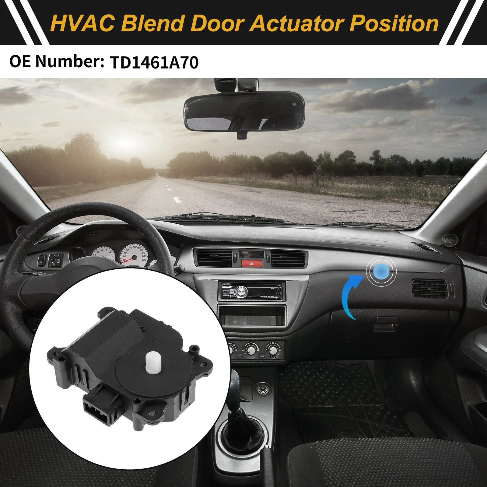 HVAC Heater Blend Door Actuator Replacement for Mazda CX-9 (2008–2015)