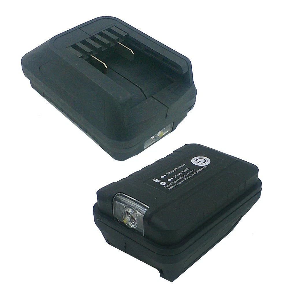 USB Charging Converter for 20V Lithium Batteries (Flashlight, 9.5cm)
