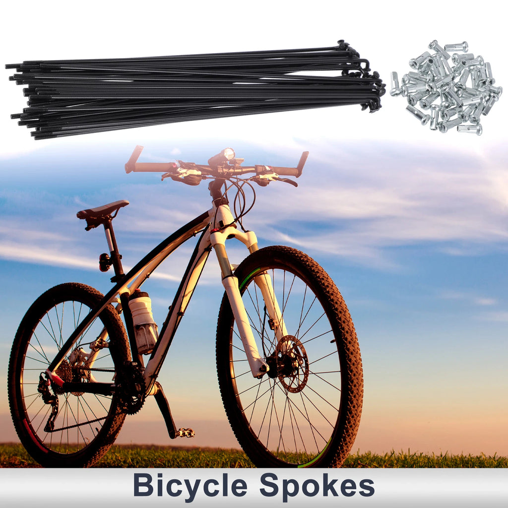Bicycle Spokes Nipple Set Steel 45 Black for Universal (2001–2010)