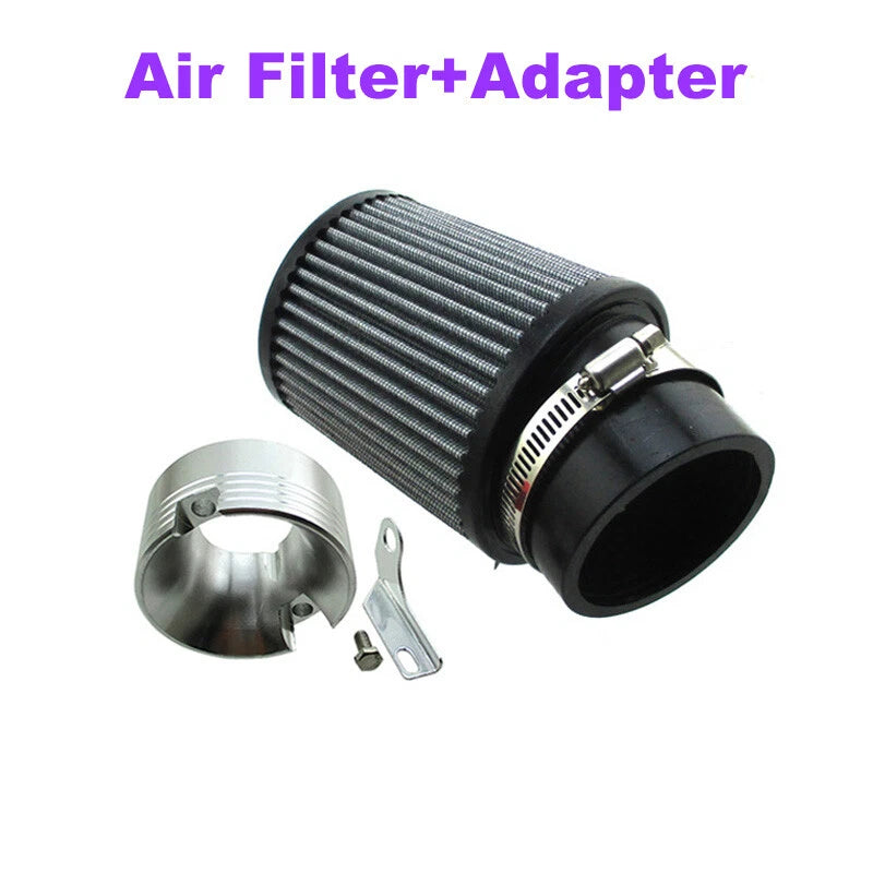 Air Filter with Silver Adapter for Predator 301cc 420cc (Go-Kart Minibike)