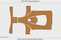EVA Foam Teak Deck Floor Mat for Viking 42 Express (2014–2015)