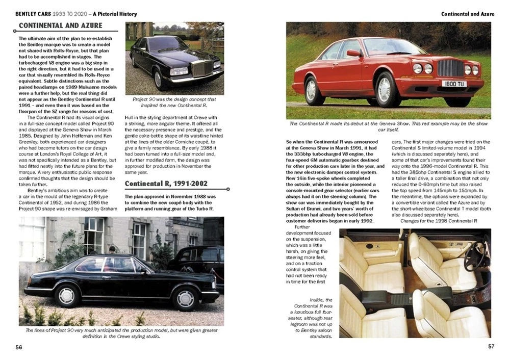 Bentley Illustrated Guide to Models & Design Features (1933–2020)