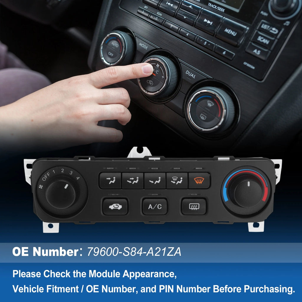 A/C Heater Climate Control Module for Honda Accord (2001–2002)