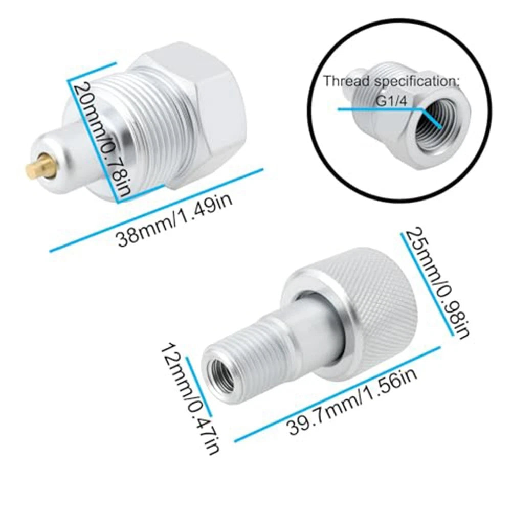 2X Hydraulic Quick Coupler 1/4 NPT for Jack Pump Hose Fitting