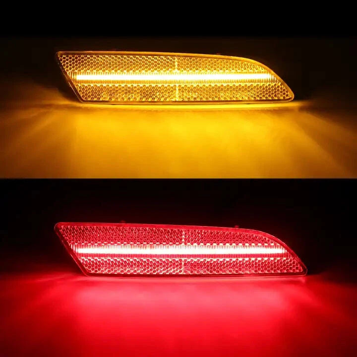 Set of 4 Clear Bumper Turn Signal Side Marker Lights for Chrysler Crossfire (2004–2008)