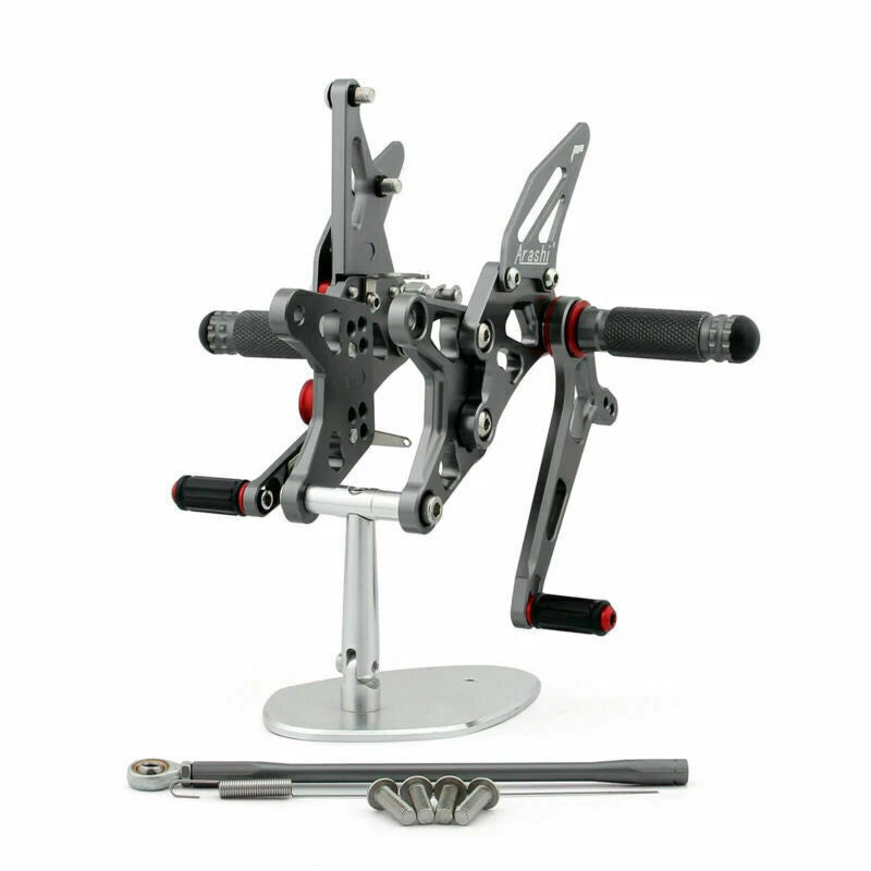 Rearsets Footpegs Pedal for Kawasaki ZX-6R Ninja (2009–2020) T9