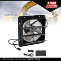 10'' Shutter Exhaust Fan with Remote Control for Wall-Mount
