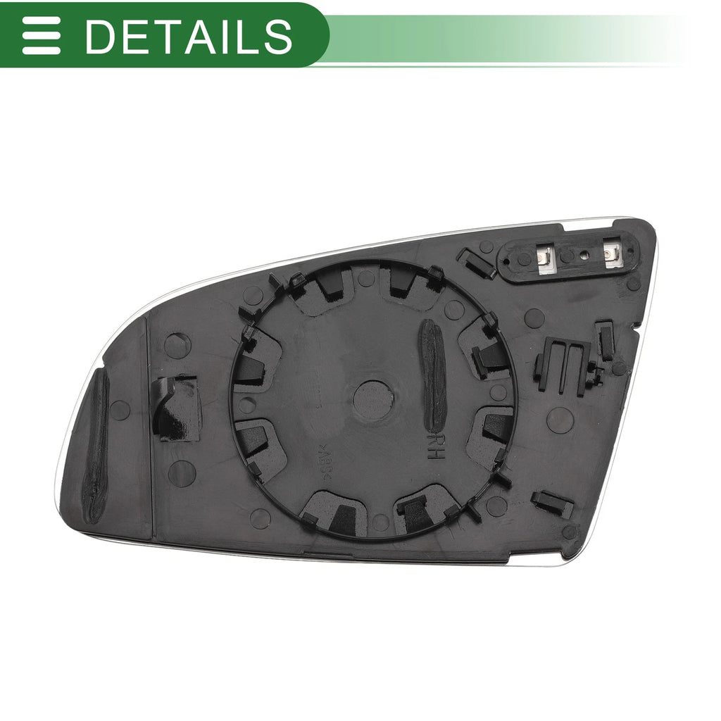 Heated Right Side Mirror Glass Replacement for Audi A3 A4 A6 (2003–2008)