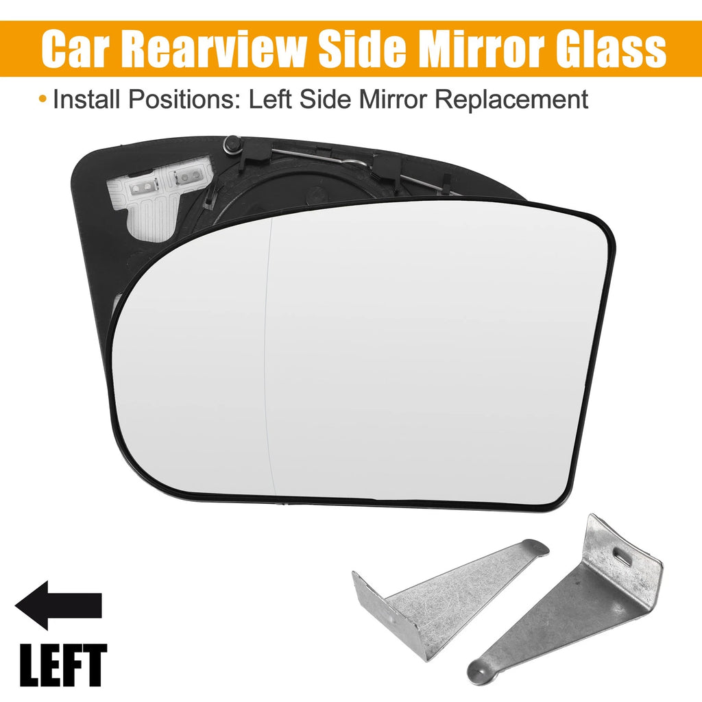 Left Side Rearview Mirror Glass Heated for Mercedes-Benz C-Class (2000–2007)