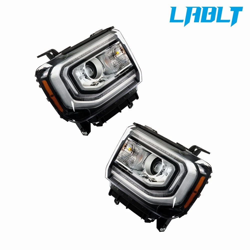 HID Projector Headlight Pair for GMC Sierra 1500 (2016–2018)