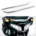 Motorcycle ABS Plastic Fairing Eyebrows Trim Fit Honda GL1800 2001-2011 Chrome