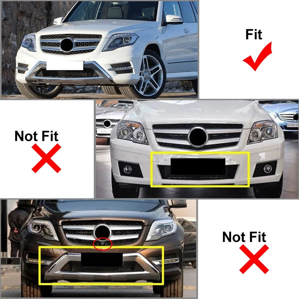 GTR Style Front Bumper Hood Grille for Benz GLK Class X204 (2013–2015)