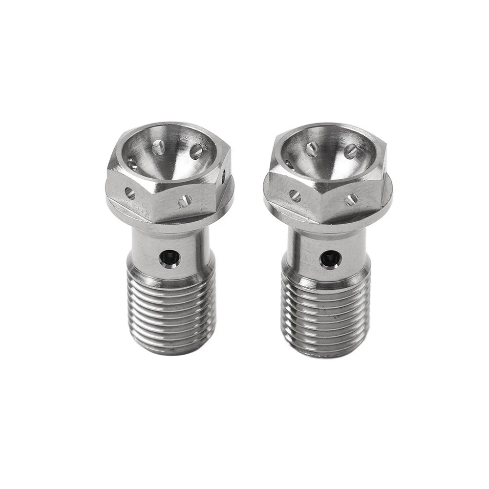 2pcs Banjo Bolt M10 1.0mm for Motorcycle Brake Dual Line