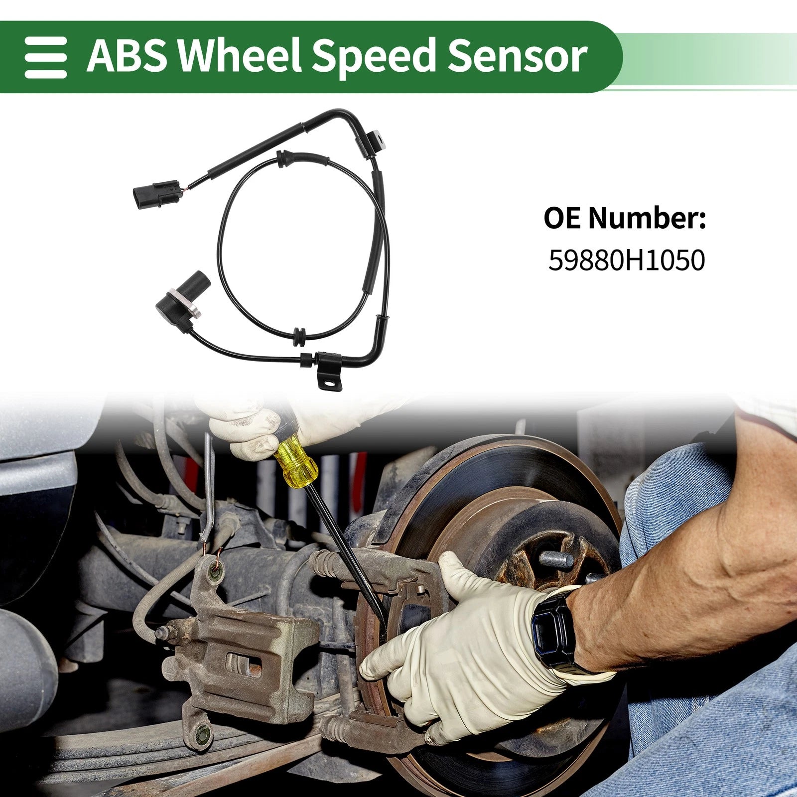 ABS Wheel Speed Sensor Front Replacement for Hyundai Terracan (2001–2006)