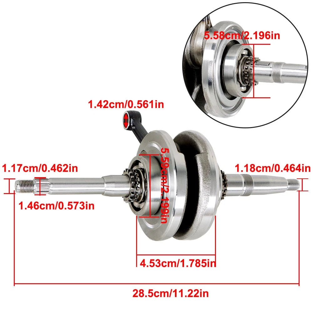 Crankshaft Assembly for GY6 150cc 4-Stroke Scooters