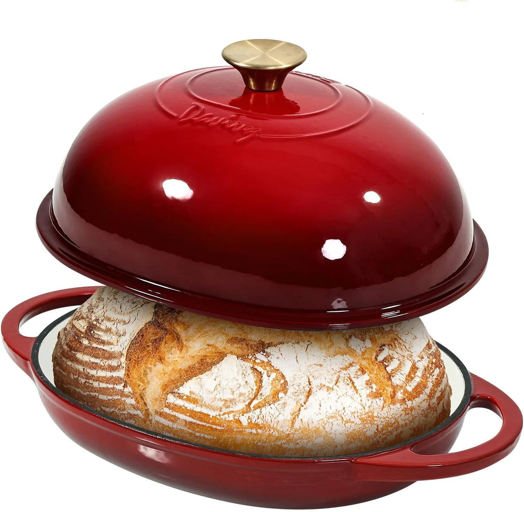 6QT Enameled Dutch Oven for Bread Baking (Fits )