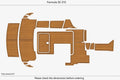 EVA Foam Teak Deck Flooring Mat for Formula SS 310