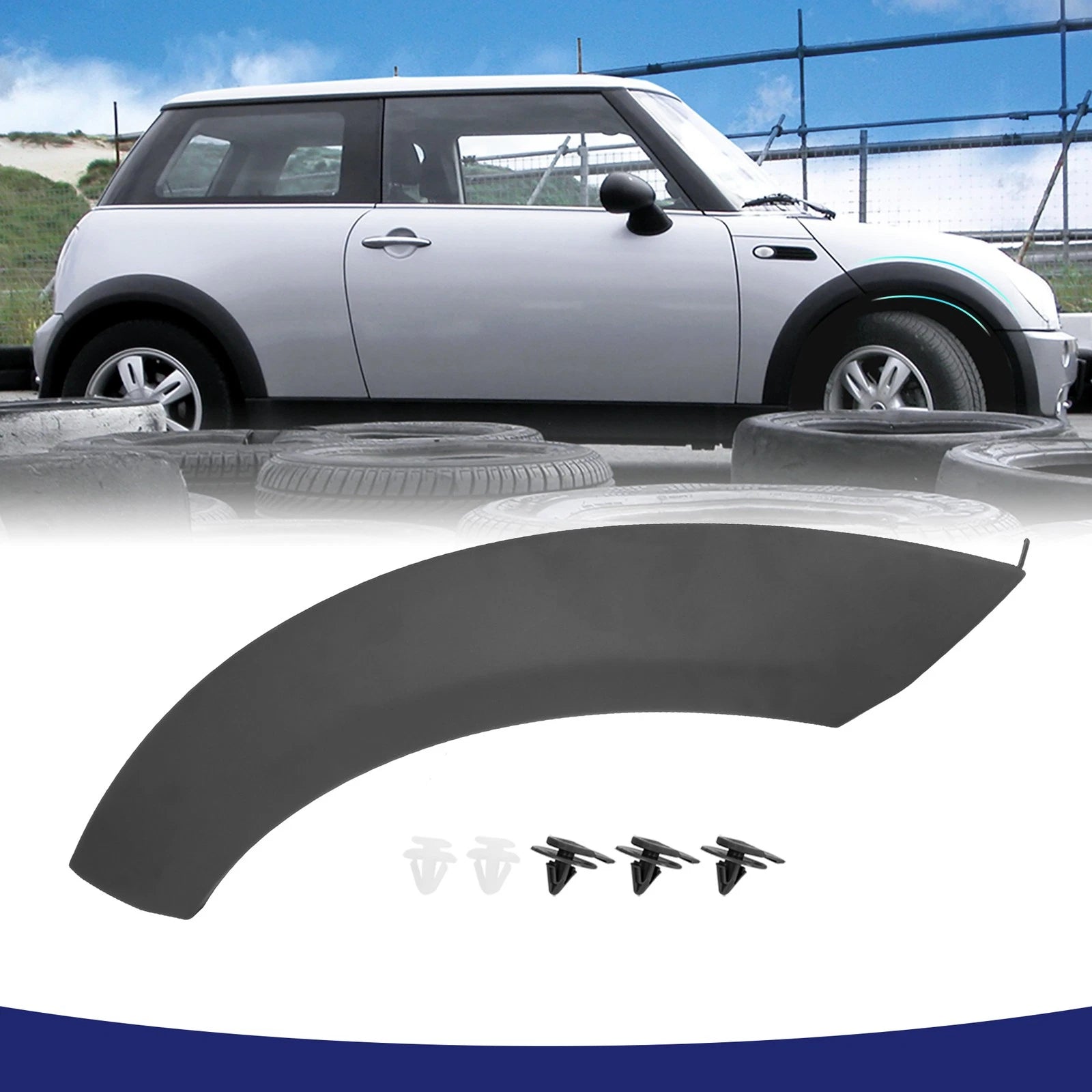 Wheel Arch Trim Guard Front Right Side for BMW (2008–2018) Black