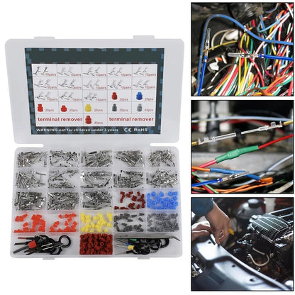 518Pcs Automotive Connector Pins Set for Easy Installations