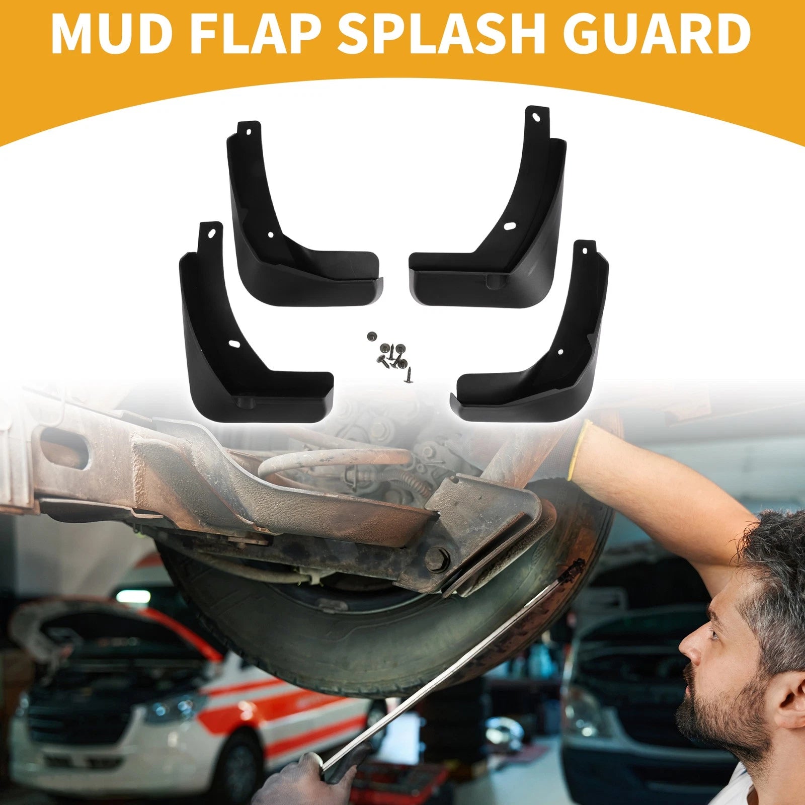 Mud Flap Splash Guard Set for VW Golf 7 Mk7 (2013–2020)