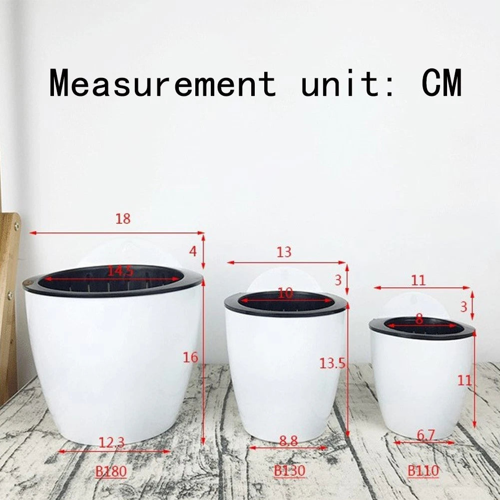 Self-Watering Flower Pot for Outdoor Use