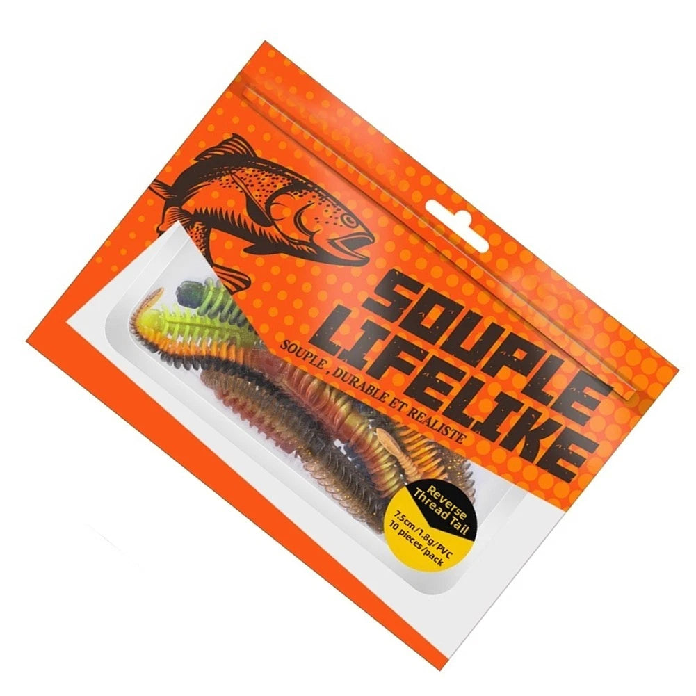 Reverse Threaded Needle Tail Paddle Swim Bait for Bass (7.5cm, 8.5cm)