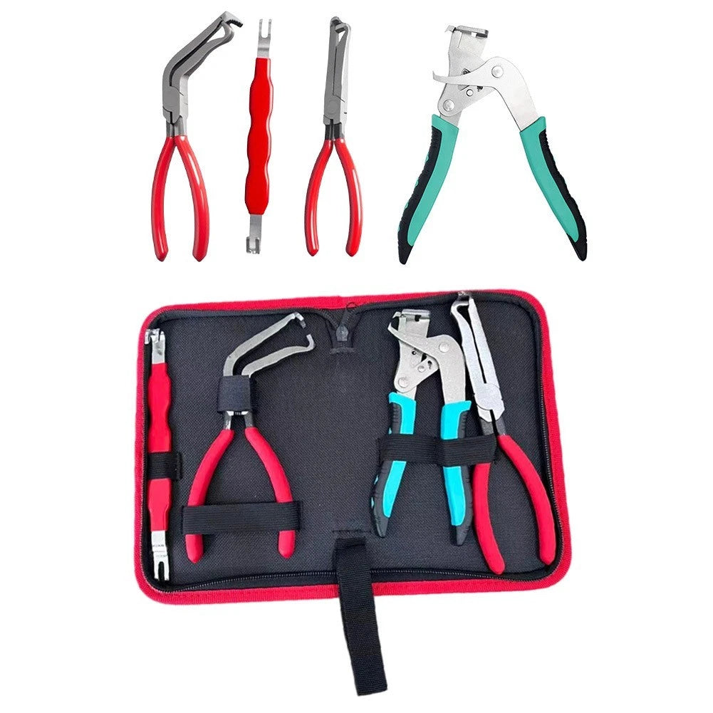 3 Electrical Disconnect Pliers for Locking Connectors + Clamping Plier Set