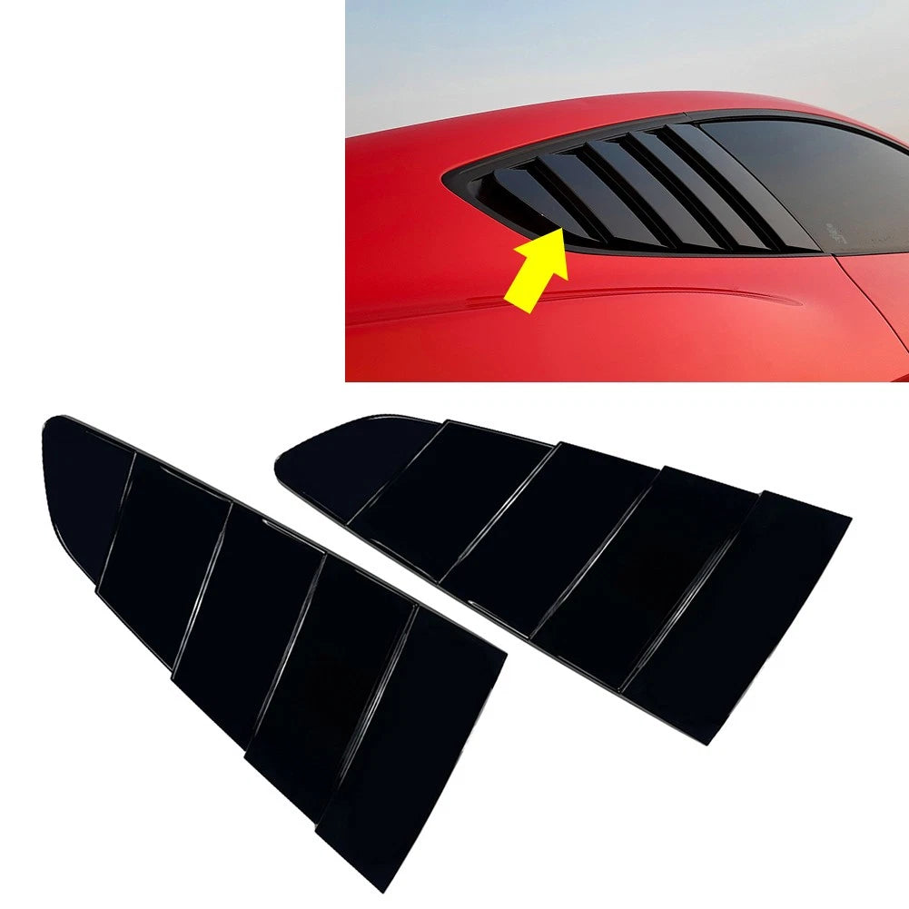 Rear Side Quarter Window Louvers Cover for Ford Mustang (2015–2023) 16