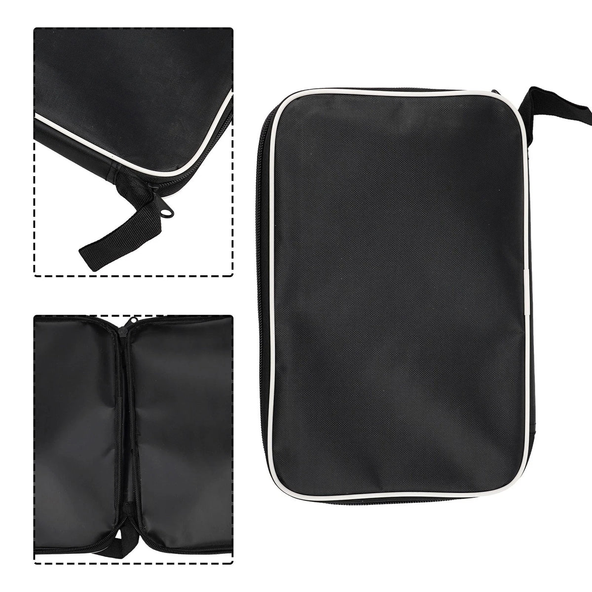 Storage Racket Bag for Portable Use - Dustproof Oxford Cloth, Black