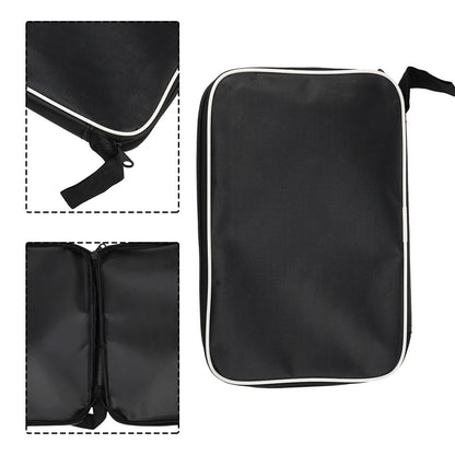 Storage Racket Bag for Portable Use - Dustproof Oxford Cloth, Black