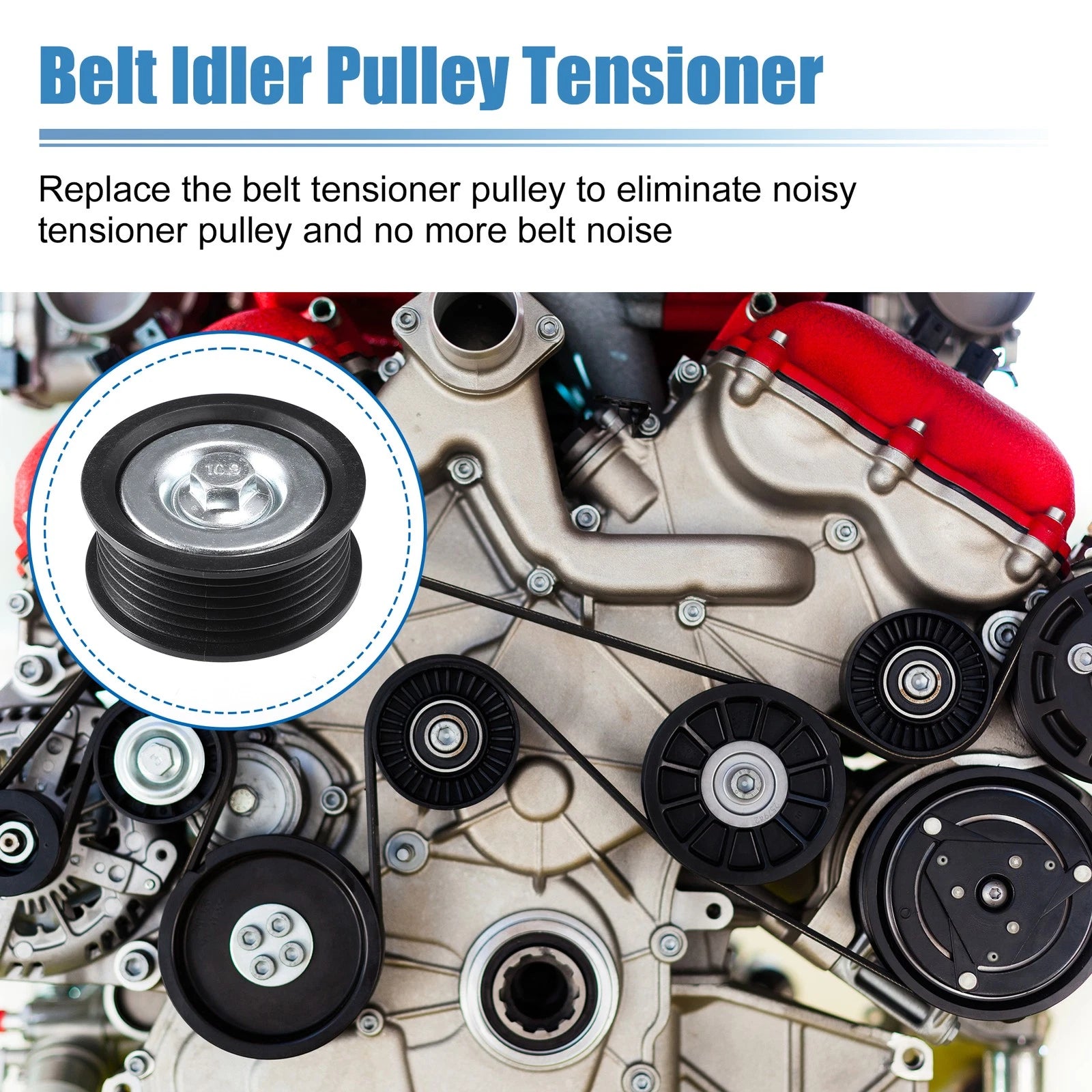 Driver Belt Upper Idler Pulley Tensioner OEM Replacement for Kia Forte (2010–2018)
