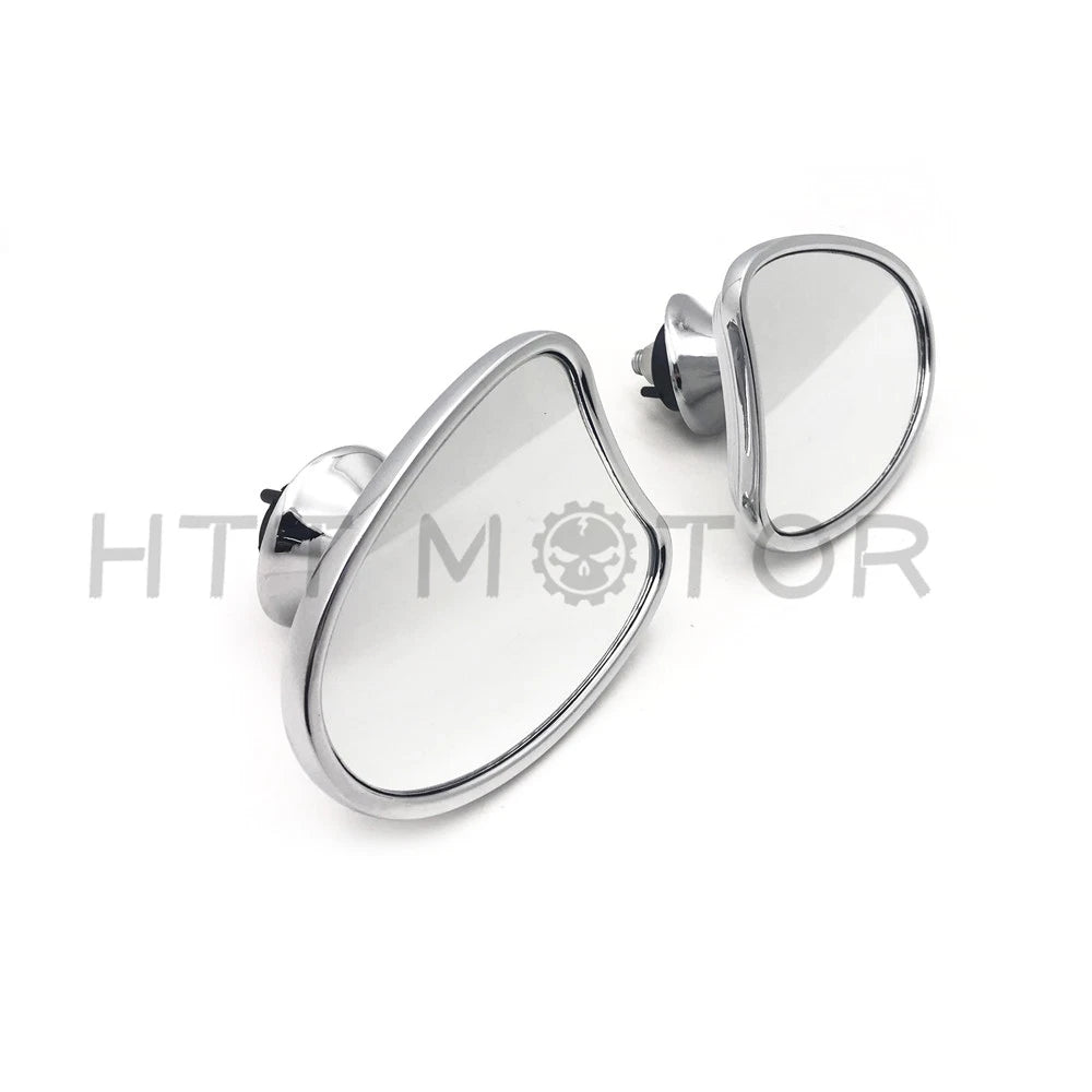 Chrome Inner Fairing Mount Side Rear Mirrors for Harley Street Glide (2014–2017)