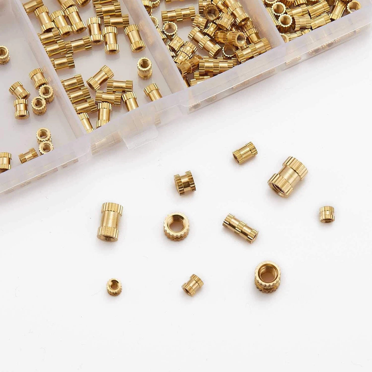 360X Brass Threaded Insert Nuts for M2 M2.5 M3 M4 (Universal)