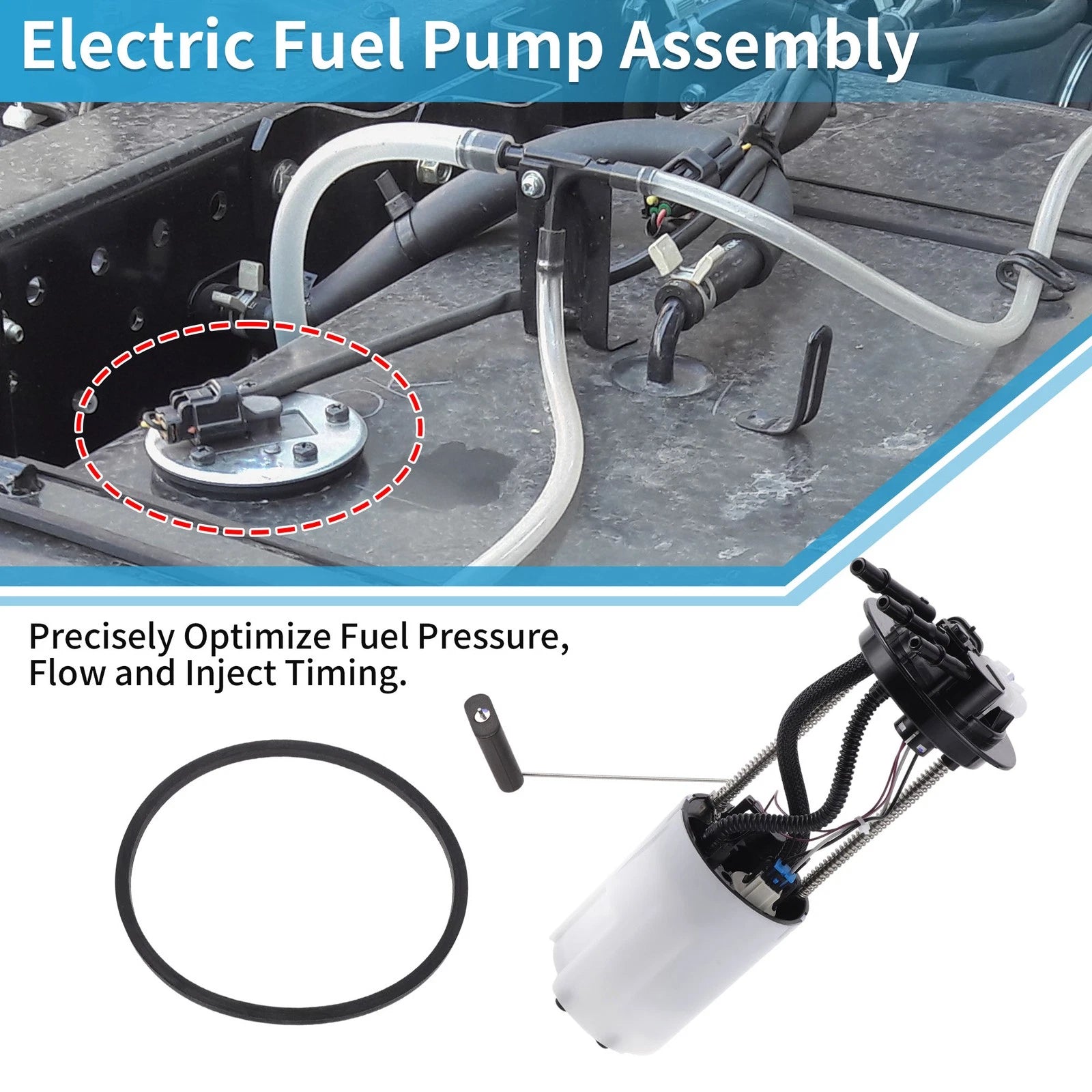 Electric Fuel Pump Assembly Replacement for Chevy Colorado GMC Canyon (2004–2005)