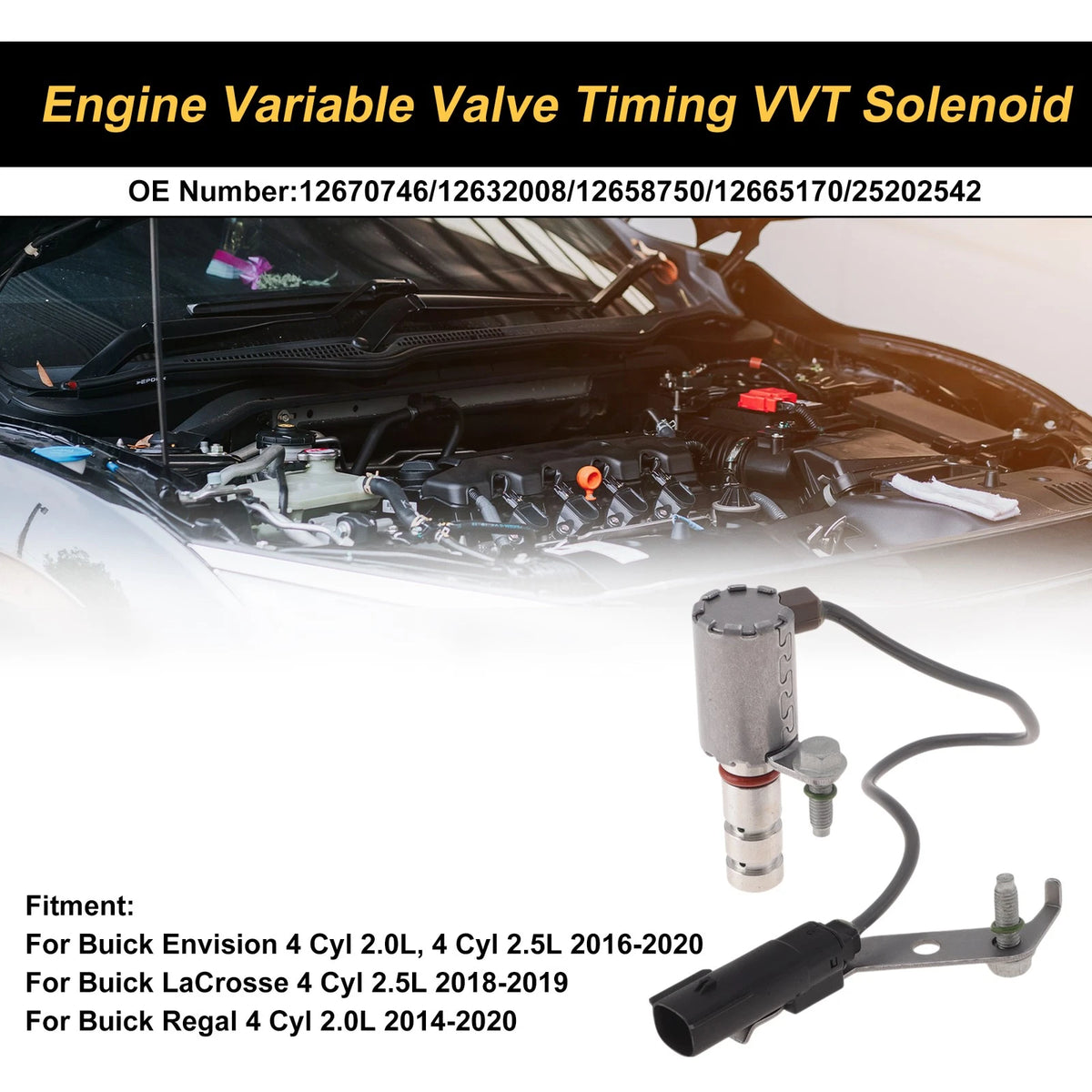 VVT Solenoid for Buick Envision (2016–2020) No. 12670746