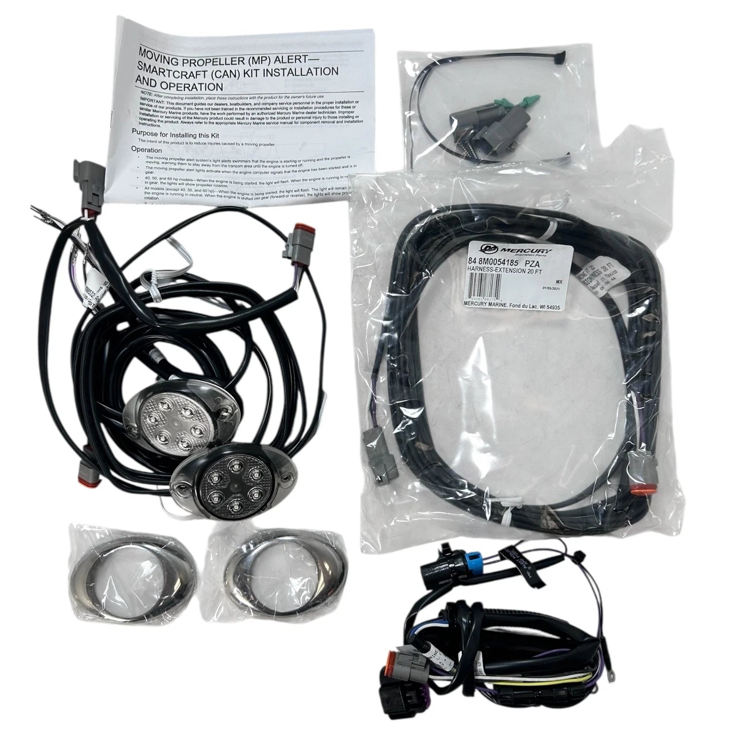 Marine Moving Prop Oval 2 Light System Assembly for Mercury (OEM)