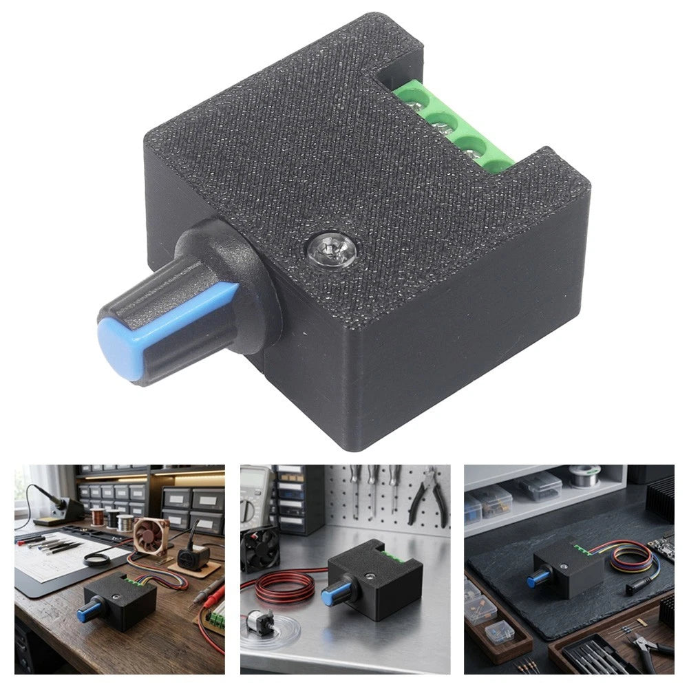 PC Cooling Fan Controller DC12V to DC24V 3A Output Compact (No Part Numbers)