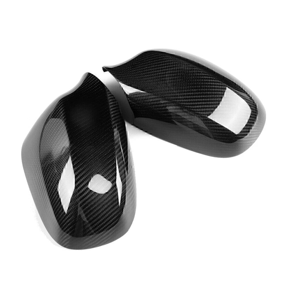 Real Carbon Fiber Side Mirror Cover Cap for BMW E90 E91 (2005–2012)