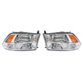 Pair Headlights for Dodge Ram 1500 2500 3500 (2009–2018) Halogen Right+Left