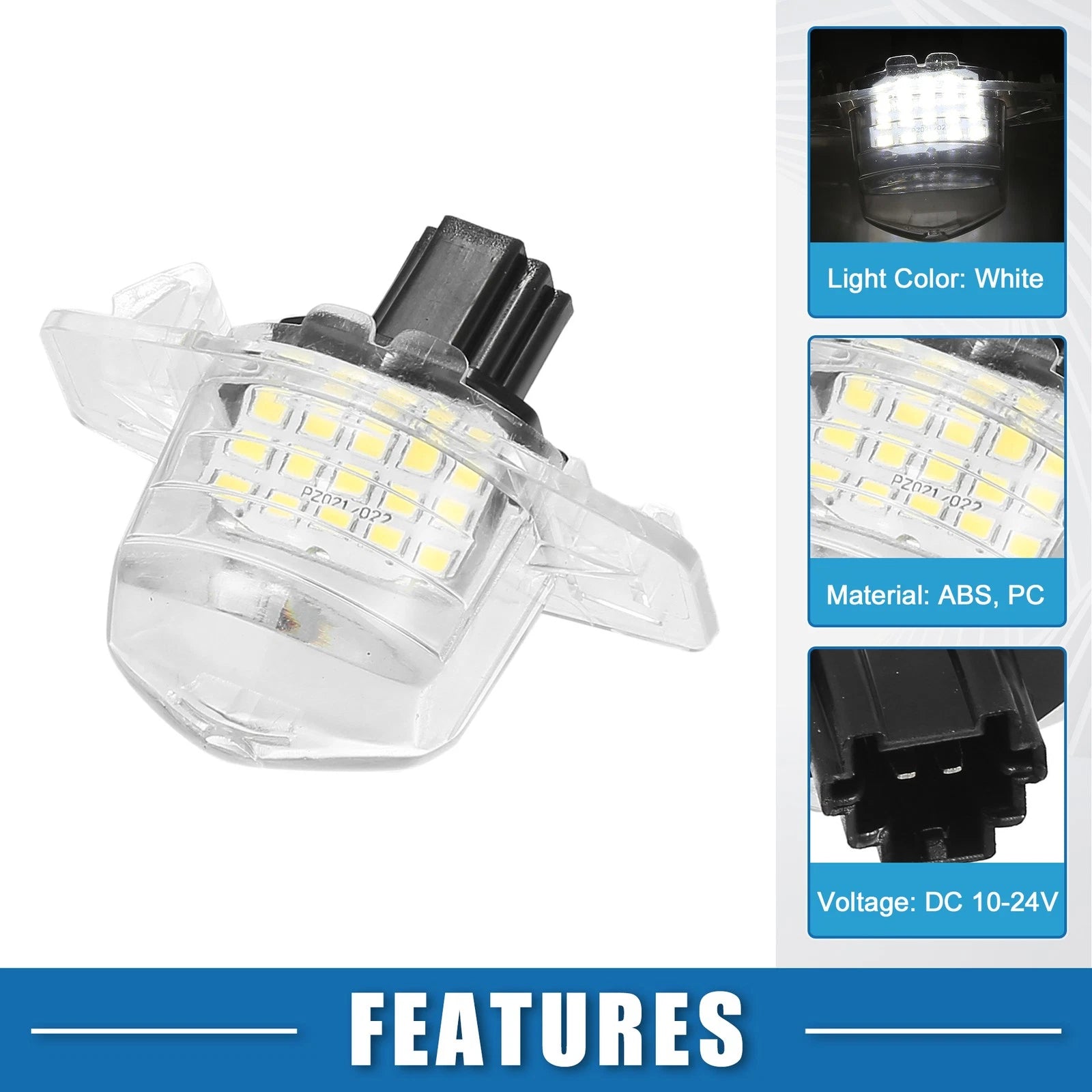 LED License Plate Light Pair Replacement for Honda CR-V (2007–2012)