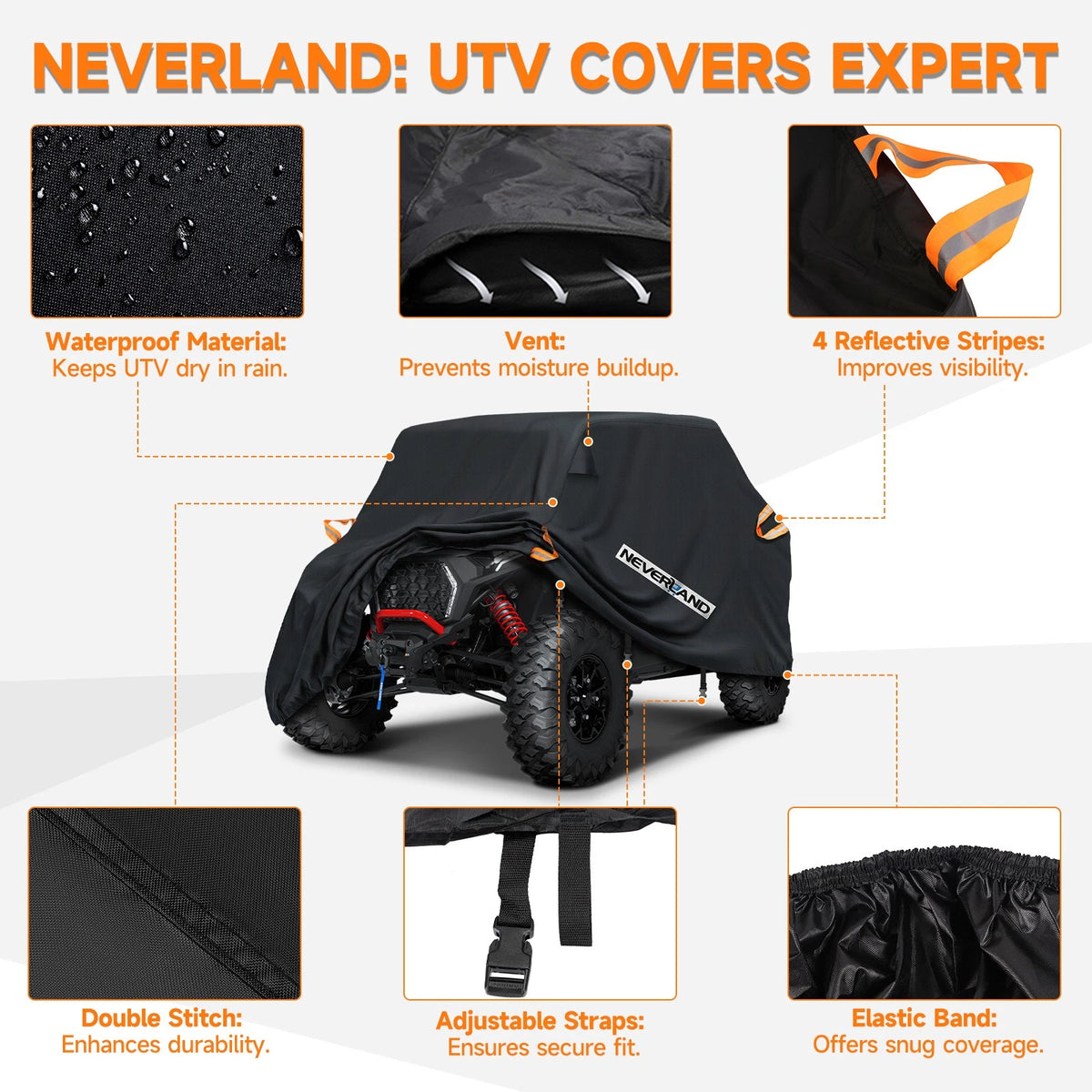 Heavy Duty UTV Cover for Can Am Defender HD5 (2016–2023)