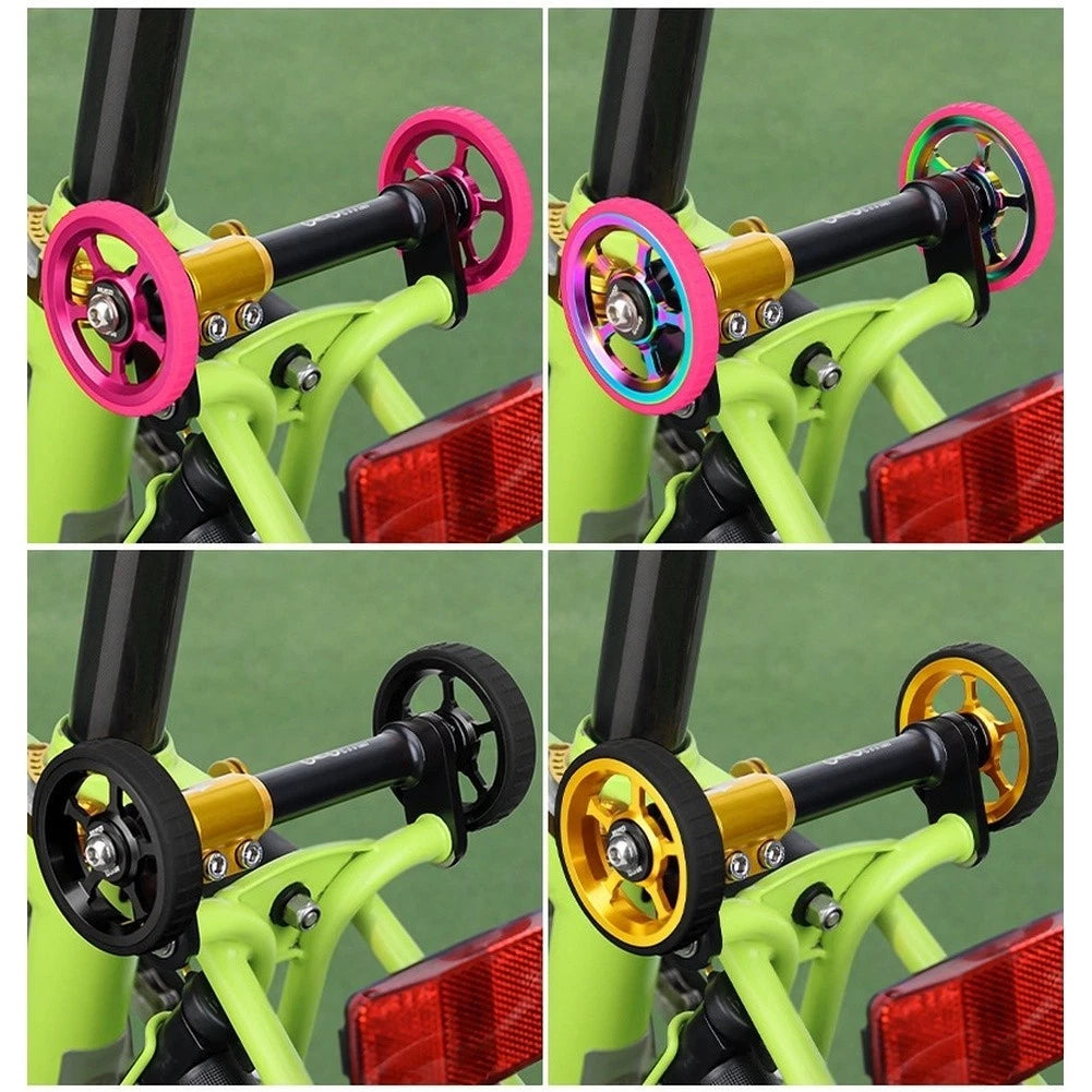 Aluminum Wheel Bracket Kit for Folding Bikes (100-115mm Width)