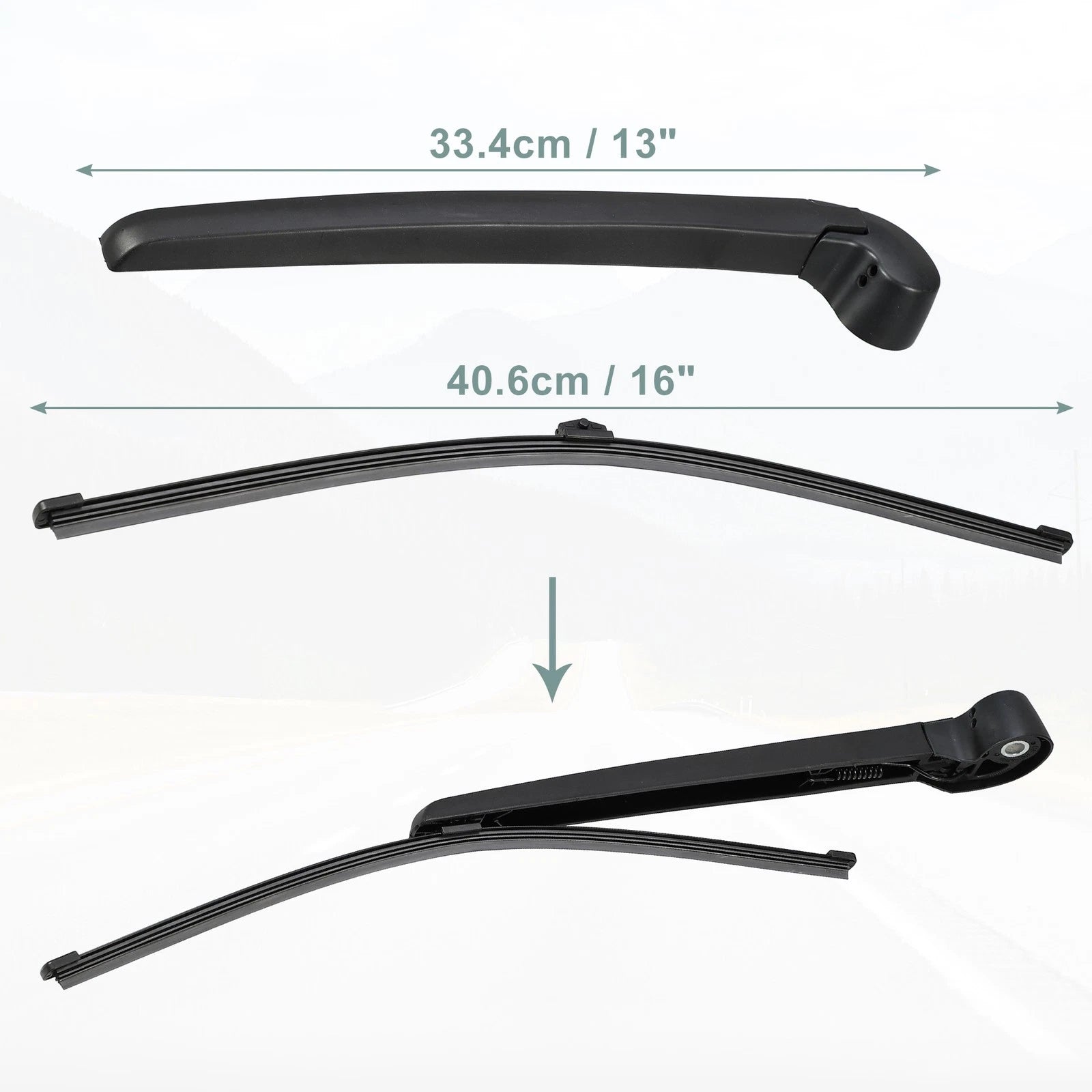 Rear Back Windshield Wiper Arm Set for Audi A4 Allroad Quattro B8 (2010–2015)