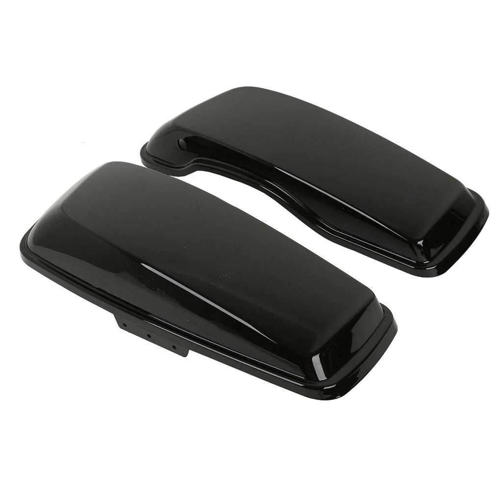 Painted Black Hard Saddlebag Lids for Harley Touring Electra Glide (2014–2024)