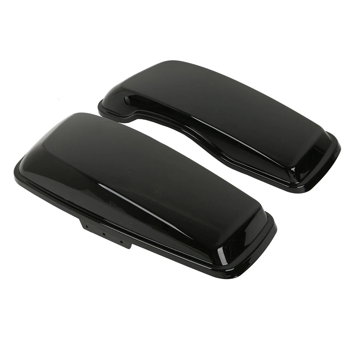Painted Black Hard Saddlebag Lids for Harley Touring Electra Glide (2014–2024)